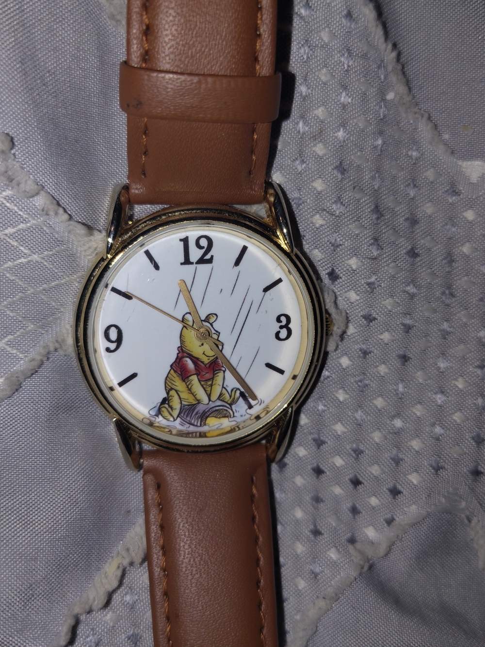Disney Winnie The Pooh Gold Tone Cardiff Alloy Watch